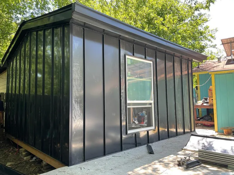 Black standing seam metal wall panels for Metal Roof Installation in Key Biscayne